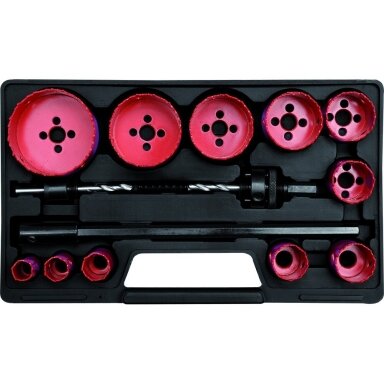 Grąžtų karūnų rinkinys bi-metal  HSS M3 19-76mm 15vnt. YATO YT-3381