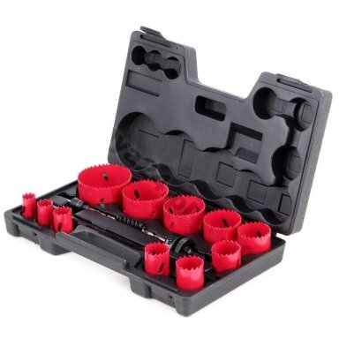 Grąžtų karūnų rinkinys bi-metal  HSS M3 19-76mm 15vnt. YATO YT-3381