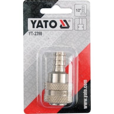 Greita jungtis žarnai 1/2" 12mm YATO Greita jungtis žarnai 1/2" 12mm YATO