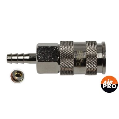 Greita jungtis žarnai 6mm AirPro Greita jungtis žarnai 6mm AirPro