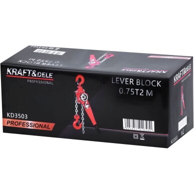 Grandininė gervė su svirtimi 750 kg, 2 m – Kraftdele KD3503 11
