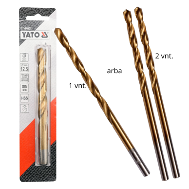 Grąžtas metalui HSS-TiN YATO DIN338 (1–13 mm)