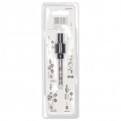 Gręžimo karūnų laikiklis BI-METAL 14-30mm su grąžtu HEX10 DEDRA 08W006 3