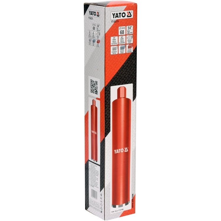Gręžimo karūna sausam ir šlapiam gręžimui 68/430mm, 1 1/4" YATO 2 Gręžimo karūna sausam ir šlapiam gręžimui 68/430mm, 1 1/4" YATO 2