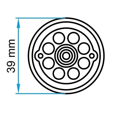Guminis padas domkratui 39mm