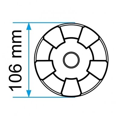 Guminis padas domkratui 106mm 3