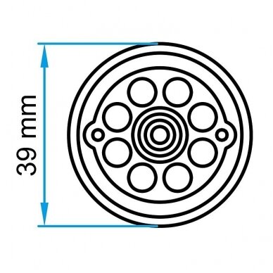 Guminis padas domkratui 39mm 1