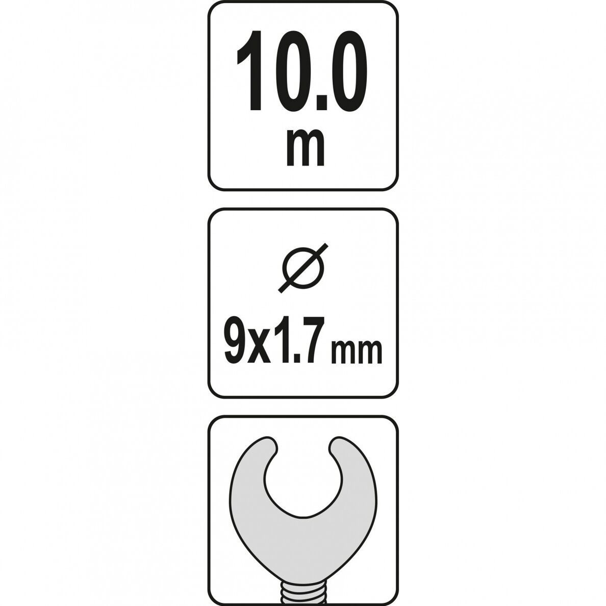Gyvatukas kanalizacijos valymui 10m, Ø9mm 3 Gyvatukas kanalizacijos valymui 10m, Ø9mm 3