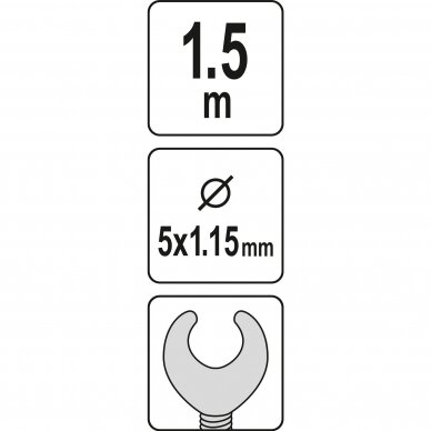 Gyvatukas kanalizacijos valymui 1,5m, Ø5mm 3