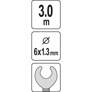Gyvatukas kanalizacijos valymui 3m, Ø6mm 3