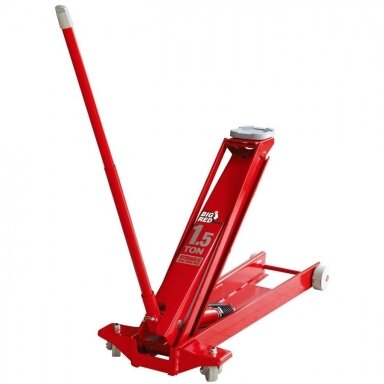 Hidraulinis domkratas pažemintas su ratukais 1.5T 135-855mm Hidraulinis domkratas pažemintas su ratukais 1.5T 135-855mm