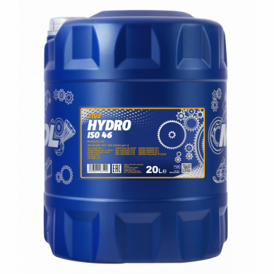 Hidraulinė alyva MANNOL HYDRO ISO 46 20L Hidraulinė alyva MANNOL HYDRO ISO 46 20L