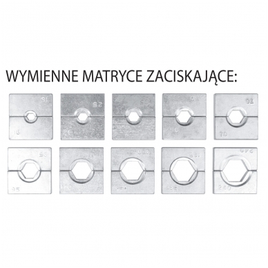 Hidraulinis laidų presas 12T 16-240mm² 5