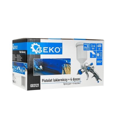 HVLP dažymo pistoletas su 4 purkštukais 1.4–2.5 mm 9 HVLP dažymo pistoletas su 4 purkštukais 1.4–2.5 mm 9