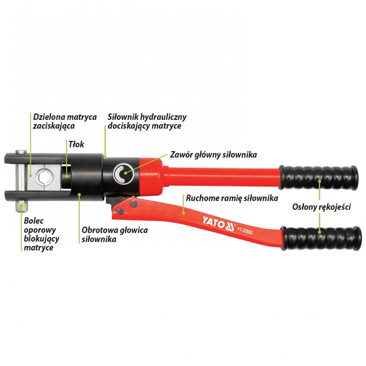 Hidraulinis laidų presas 20T 16-300mm² 2 Hidraulinis laidų presas 20T 16-300mm² 2