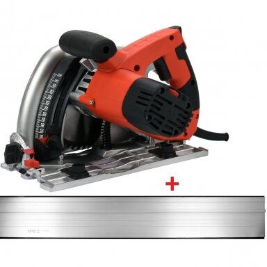 Įgilinamas diskinis pjūklas 1300W su liniuote 1400mm YATO