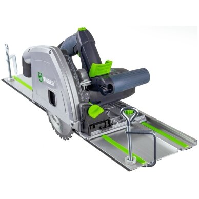 Įgilinamas diskinis pjūklas su liniuote 2400W WUBER W57204 4