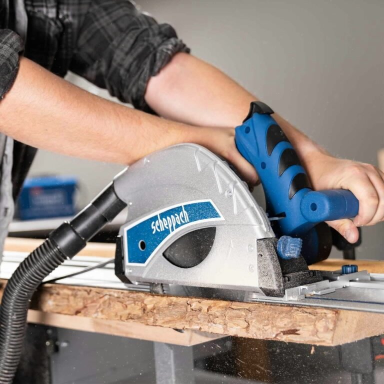 Įgilinamas pjūklas PL55 + 2x700 mm linuotės, Scheppach 3 Įgilinamas pjūklas PL55 + 2x700 mm linuotės, Scheppach 3