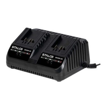 Įkroviklis STALCO 20V, 2 x 4AH Įkroviklis STALCO 20V, 2 x 4AH