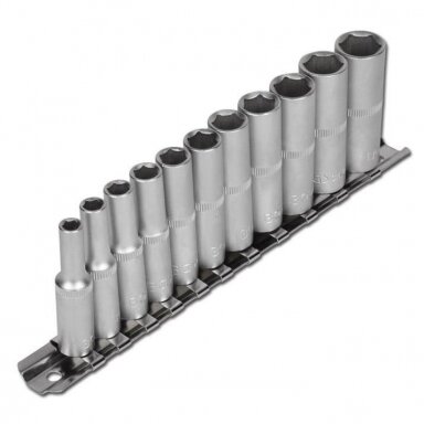 Ilgų galvučių rinkinys 1/4", 11 vnt.