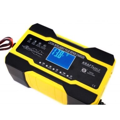 Impulsinis automatinis akumuliatoriaus įkroviklis 12 / 24V 5A/10A Kraftdele KD1291 Impulsinis automatinis akumuliatoriaus įkroviklis 12 / 24V 5A/10A Kraftdele KD1291