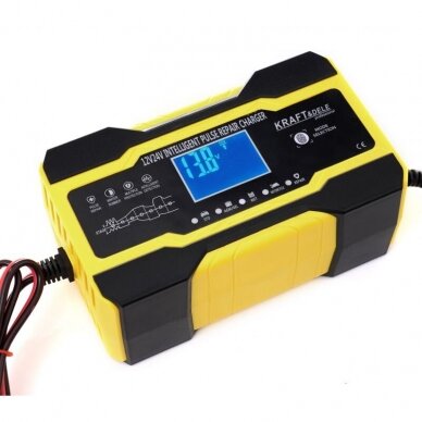 Impulsinis automatinis akumuliatoriaus įkroviklis 12 / 24V 5A/10A Kraftdele KD1291 2 Impulsinis automatinis akumuliatoriaus įkroviklis 12 / 24V 5A/10A Kraftdele KD1291 2