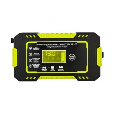 Impulsinis automatinis akumuliatoriaus įkroviklis 12V / 6A 1 Impulsinis automatinis akumuliatoriaus įkroviklis 12V / 6A 1