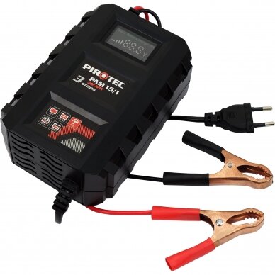Impulsinis įkroviklis PIROTEC SMART PAM 13/1 12V 15A Impulsinis įkroviklis PIROTEC SMART PAM 13/1 12V 15A