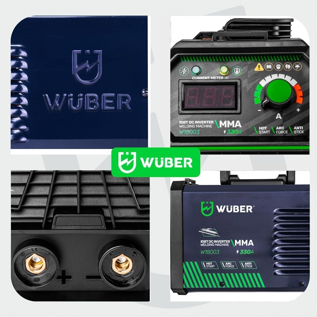 Inverterinis suvirinimo aparatas MMA 330A Wuber W18003 10 Inverterinis suvirinimo aparatas MMA 330A Wuber W18003 10