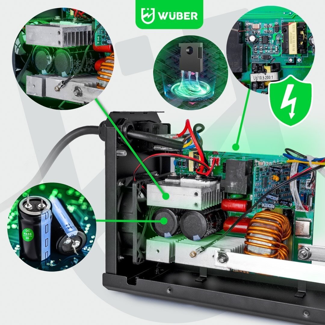 Inverterinis suvirinimo aparatas MMA 330A Wuber W18003 12 Inverterinis suvirinimo aparatas MMA 330A Wuber W18003 12