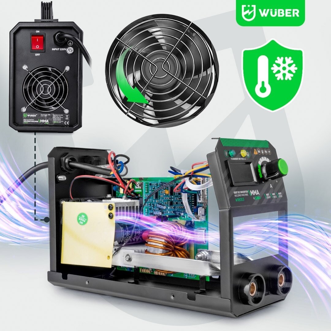 Inverterinis suvirinimo aparatas MMA 330A Wuber W18003 13 Inverterinis suvirinimo aparatas MMA 330A Wuber W18003 13