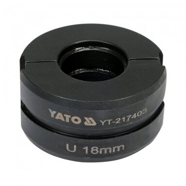 Indėklas / matrica U18 mm presavimo replėms YT-21735 Indėklas / matrica U18 mm presavimo replėms YT-21735
