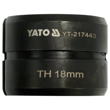 Indėklas / matrica TH18 mm presavimo replėms YT-217443 Indėklas / matrica TH18 mm presavimo replėms YT-217443