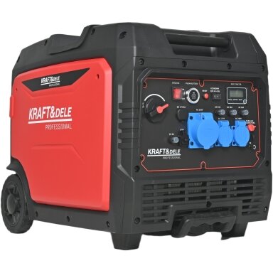 Inverterinis benzininis generatorius 6.5kW / 6.7kW Kraftdele Inverterinis benzininis generatorius 6.5kW / 6.7kW Kraftdele