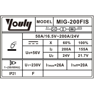 Inverterinis suvirinimo pusautomatis (IGBT), MIG/MAG Inverterinis suvirinimo pusautomatis (IGBT), MIG/MAG