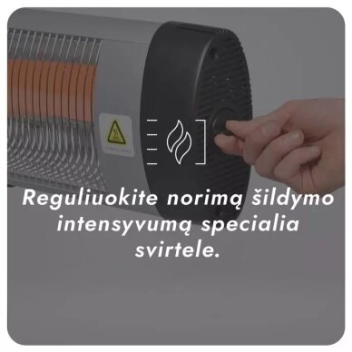 Infraraudonųjų spindulių šildytuvas Heatum H2000 OPTIM 6 Infraraudonųjų spindulių šildytuvas Heatum H2000 OPTIM 6