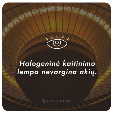 Infraraudonųjų spindulių šildytuvas Heatum VERSE H2000R Silver 8