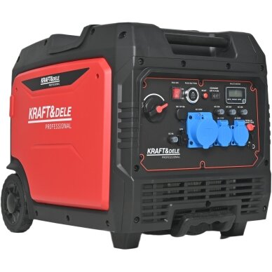Inverterinis benzininis generatorius 6.5kW / 6.7kW Kraftdele