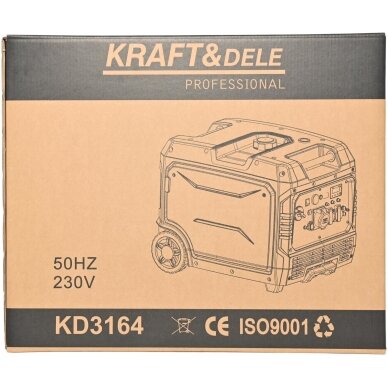 Inverterinis benzininis generatorius 6.5kW / 6.7kW Kraftdele 11 Inverterinis benzininis generatorius 6.5kW / 6.7kW Kraftdele 11