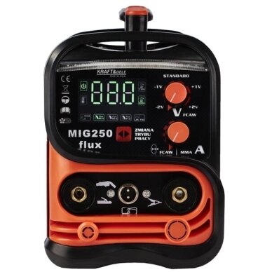 Inverterinis suvirinimo aparatas MIG MMA TIG 250A Kraftdele KD1875 6