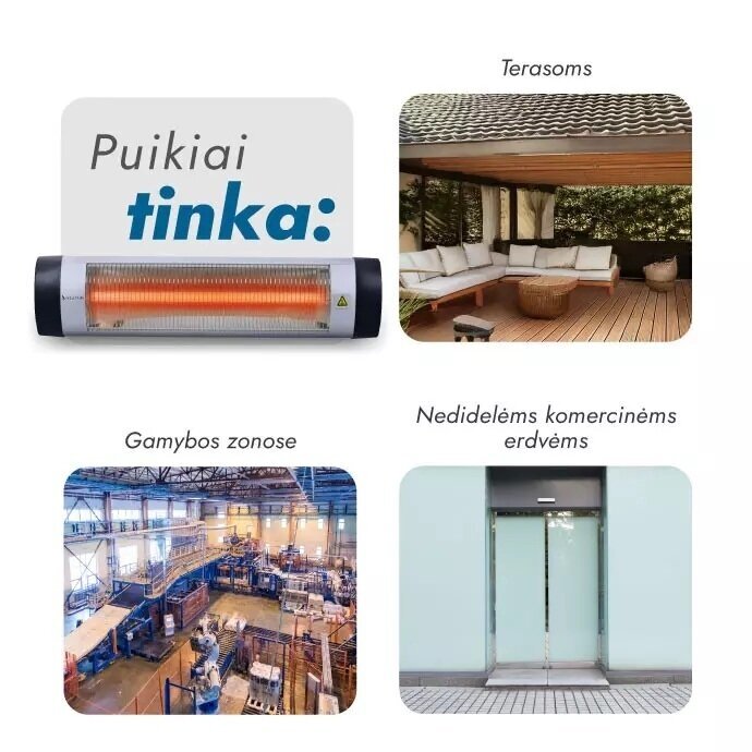 Infraraudonųjų spindulių šildytuvas Heatum H2000 OPTIM 5 Infraraudonųjų spindulių šildytuvas Heatum H2000 OPTIM 5