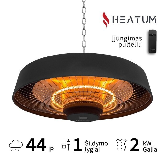 Infraraudonųjų spindulių šildytuvas Heatum VERSE H2000R Black Infraraudonųjų spindulių šildytuvas Heatum VERSE H2000R Black