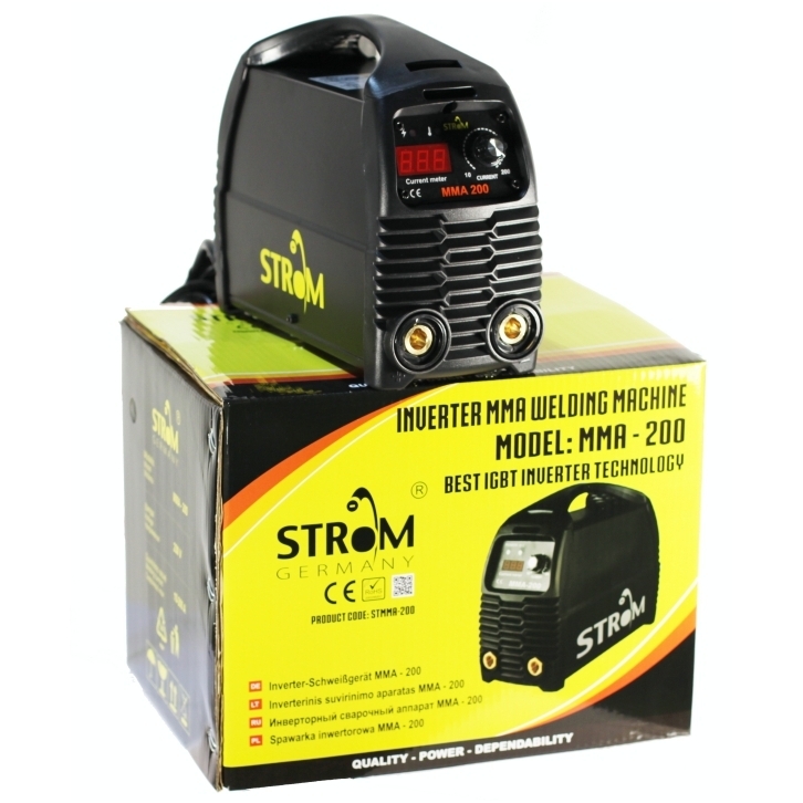 Inverterinis suvirinimo aparatas STROM MMA 200A 1 Inverterinis suvirinimo aparatas STROM MMA 200A 1