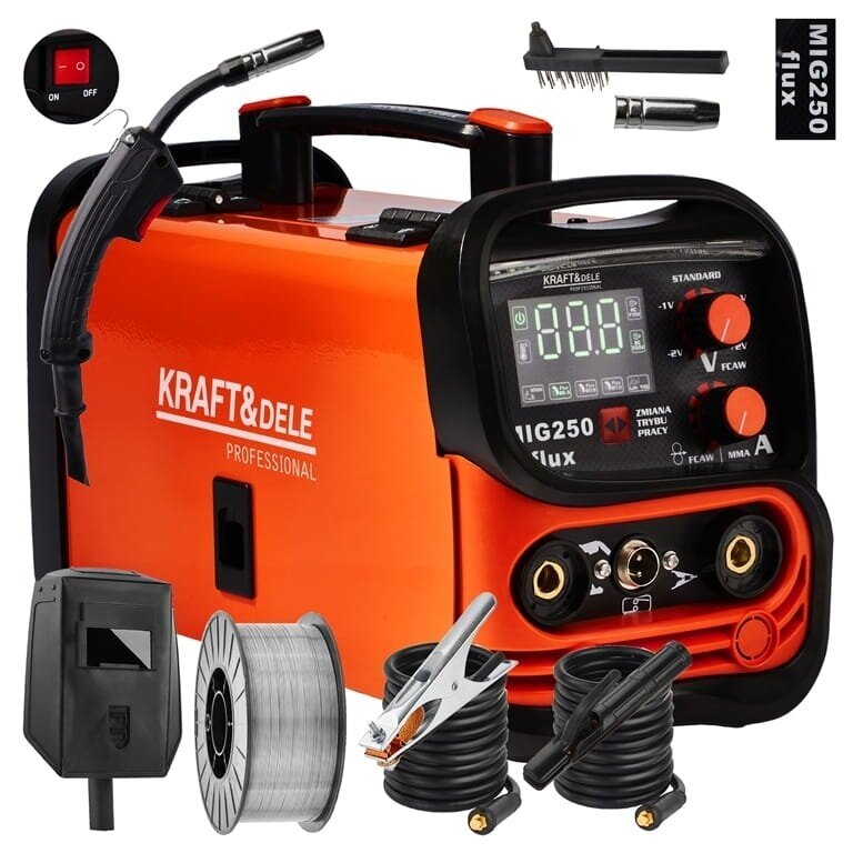 Inverterinis suvirinimo aparatas MIG MMA TIG 250A Kraftdele KD1875