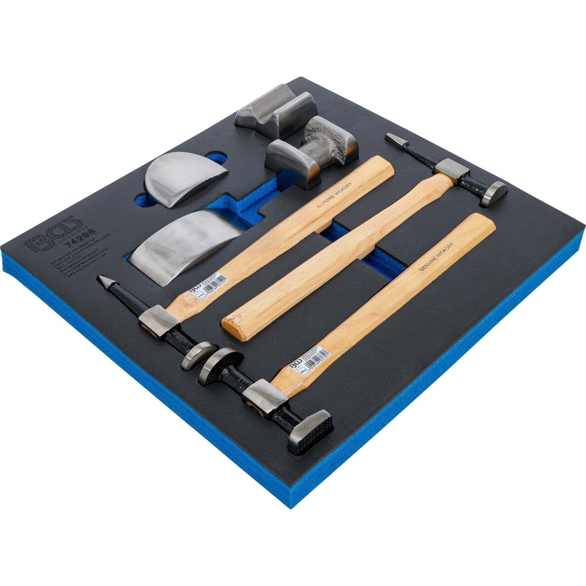 Įrankių dėklas 2/3: kėbulo taisymo rinkinys 7 vnt. 74298 BGS Technik 1 Įrankių dėklas 2/3: kėbulo taisymo rinkinys 7 vnt. 74298 BGS Technik 1