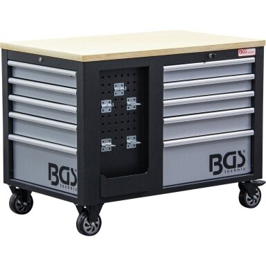 Įrankių vežimėlis 2x5 stalčiai + 1 spintelė (tuščia) BGS Įrankių vežimėlis 2x5 stalčiai + 1 spintelė (tuščia) BGS