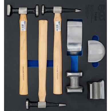 Įrankių dėklas 2/3: kėbulo taisymo rinkinys 7 vnt. 74298 BGS Technik Įrankių dėklas 2/3: kėbulo taisymo rinkinys 7 vnt. 74298 BGS Technik