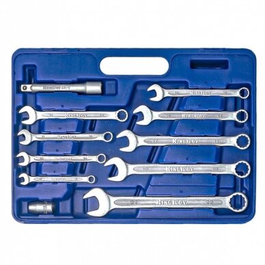 Įrankių ir galvučių rinkinys 1/4"+1/2", 82 dalių 4