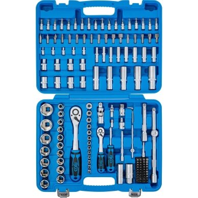 Įrankių rinkinys | 6.3 mm (1/4") + 12.5 mm (1/2") | 150 vnt. 74518 BGS Technic 2 Įrankių rinkinys | 6.3 mm (1/4") + 12.5 mm (1/2") | 150 vnt. 74518 BGS Technic 2