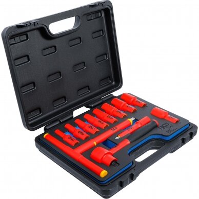 Įrankių ir galvučių rinkinys VDE 10 mm (3/8") , 7 - 22 mm 12 vnt. BGS-technic 3